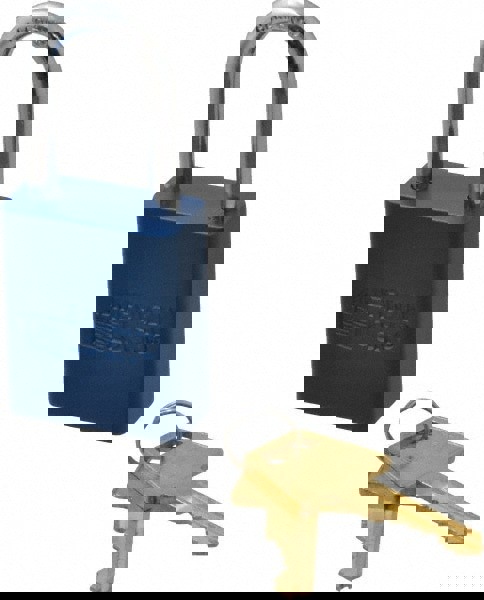 Lockout Padlock: Keyed Alike, Aluminum,